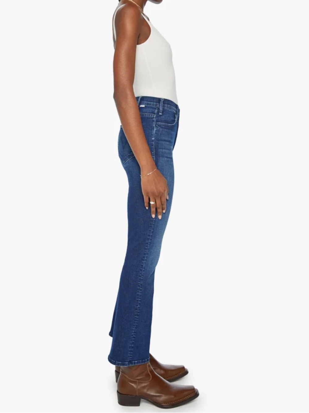 NEW MOTHER High Rise Hustler Ankle Crop Jeans in Heirloom Color.  Size 29.  NWOT - Picture 3 of 10
